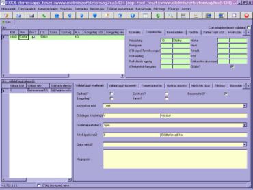 élőállatnak megjelelölt cikk beállításai