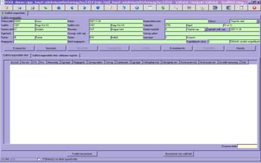 kitöltött szállítói megrendelés fej