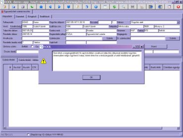 14 napnál távolabbi rendelés rögzítése