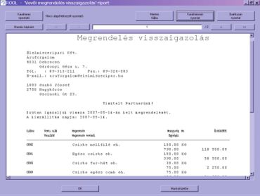 visszaigazolás kinyomtatása