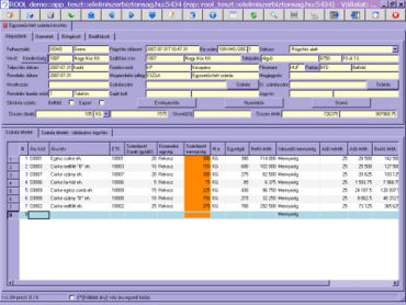 egyszerűsített számla készítése