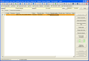 Túra monitor - raktár