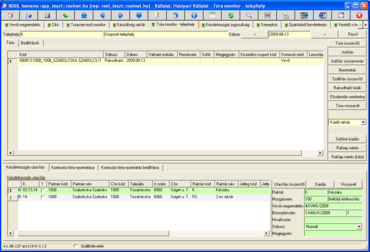 Túra monitor - telephely
