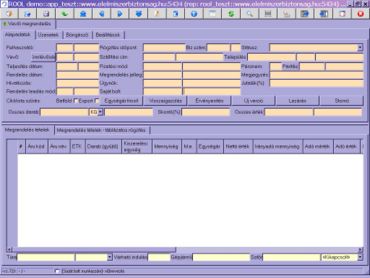 belépési képernyő